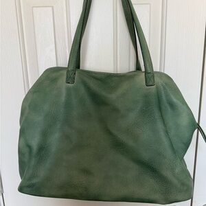 Free People Forest Green Tote Bag